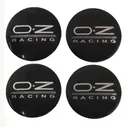 Наклейки на диски OZ Racing NZD6 098 черные, металлические, 60мм, 4 шт