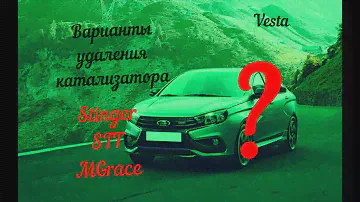 Веста, варианты удаления катализатора  Stinger, STT, пламягасители MG race