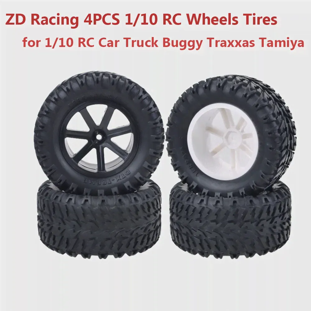 ZD Racing 4ШТ 1/10 RC Колеса Шины 12 мм Шестигранная Ступица Резиновые Губчатые Шины для 1/10 RC Автомобиля Грузовик Багги Traxxas Tamiya HPI HSP Wltoys-0