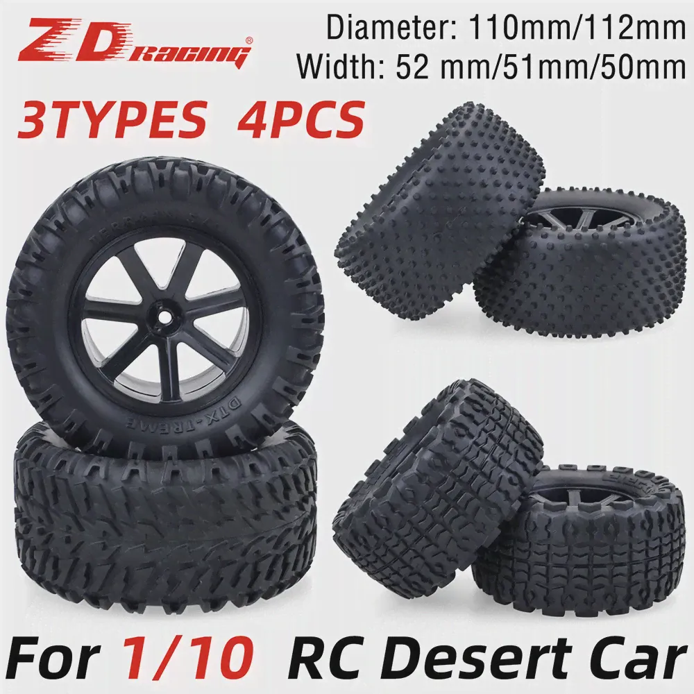 ZD Racing RC Пустынные колеса и шины 1/10 Масштаб 12 мм с Шестигранной Головкой для Corally Kyosho Ultima Hobao ABSIMA HPI HIMOTO DREKKER RC Автомобильное Колесо-0