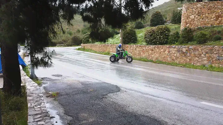 Drift fail - Kawasaki KXT 250 tecate