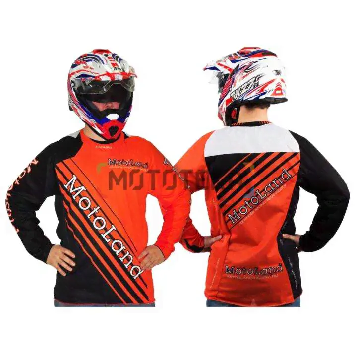 Джерси/футболка для мотокросса MotoLand (Мотолэнд) Racing Team / ORANGE (XXL)-0