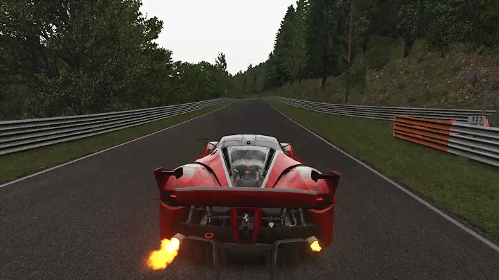 Ferrari FXX K | (Nordschleife) Assetto Corsa - MOZA R3 Steering Wheel Gameplay