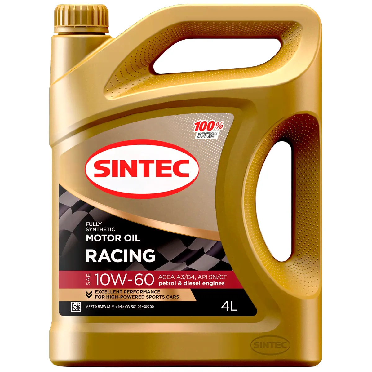 Sintec RACING 10W-60 (4л) ACEA А3/В4 API SN/CF