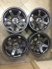 Дискb Volk Racing TE37 R-17 5*114,3 с резиной tigar 4 шт