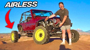 TESTING TIRES WITH NO AIR ON JEEP