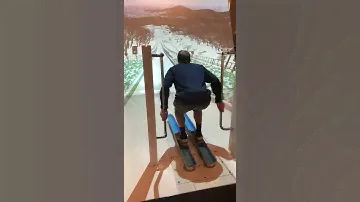 Ski Jump Simulator at Winter Olympics Museum in Sapporo