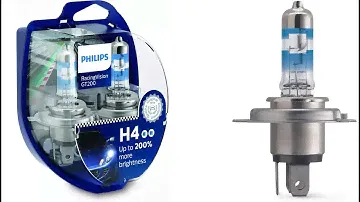 АВТОЛАМПА PHILIPS H4 RACING VISION +200%