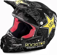 Кроссовые шлемы Fly Racing F2 Carbon Helm Rockstar matt schwarz-charcoal-gelb, XL