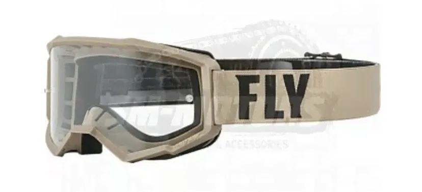 Очки для мотокросса FLY RACING FOCUS (2022) YOUTH (детские), хаки, 140126-604-2481