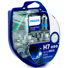 PHILIPS H7 RACING VISION GT200 +200% Лампы автомобильные 12V 12972RGTS2