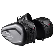 GHOST RACING GR-MAB01 Motorcycle Saddle Bag Locomotive Bilateral Helmet Travel Cycling Bag (Black)