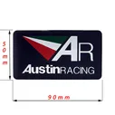 Наклейка на глушитель AustinRacing (50x90mm)
