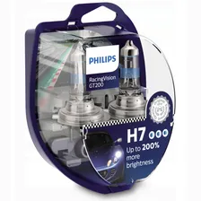 Лампы Philips Racing Vision GT200 +200% H7 12В