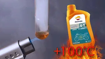 Repsol Moto Sport 4T 10W40 Как чистый является моторное масло? Испытание выше 100 ° C