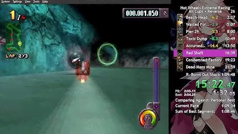 [PSX] Hot Wheels Extreme Racing All Cups Speedrun in 33:25 and Reverse in 1:08:17