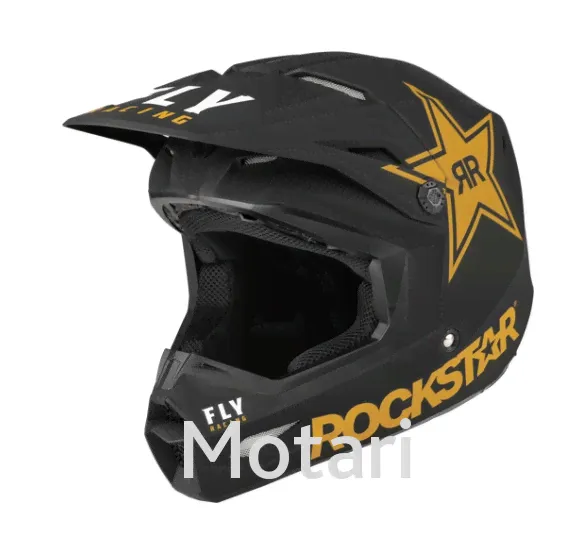 Шлем FLY RACING KINETIC RockStar black/gold
