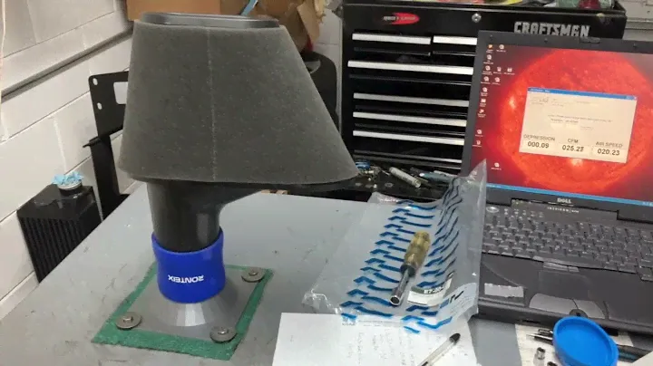 Racingline R600 Air Filter Sock Flow Test