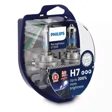 Лампа PHILIPS H7-12-55 +200% RACING VISION GT200 набор 2шт