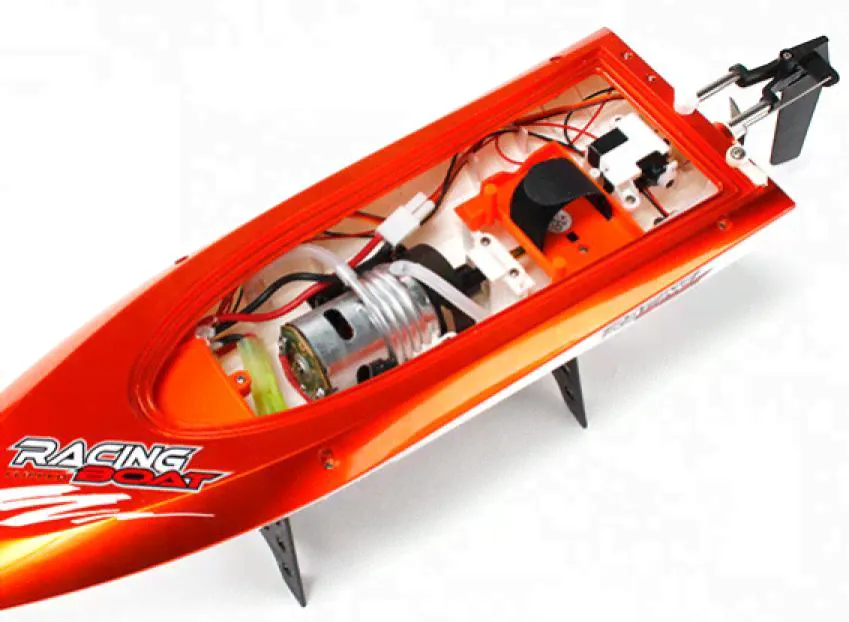 FT009 High Speed V-Hull Racing Boat 460mm - Orange (RTR)