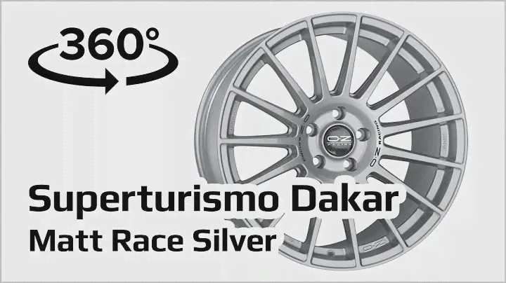Jante alu OZ Superturismo Dakar Matt Race Silver