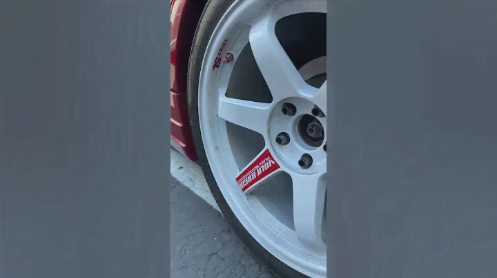 White Volk Racing Wheels by Rays Engineering before and after deep clean