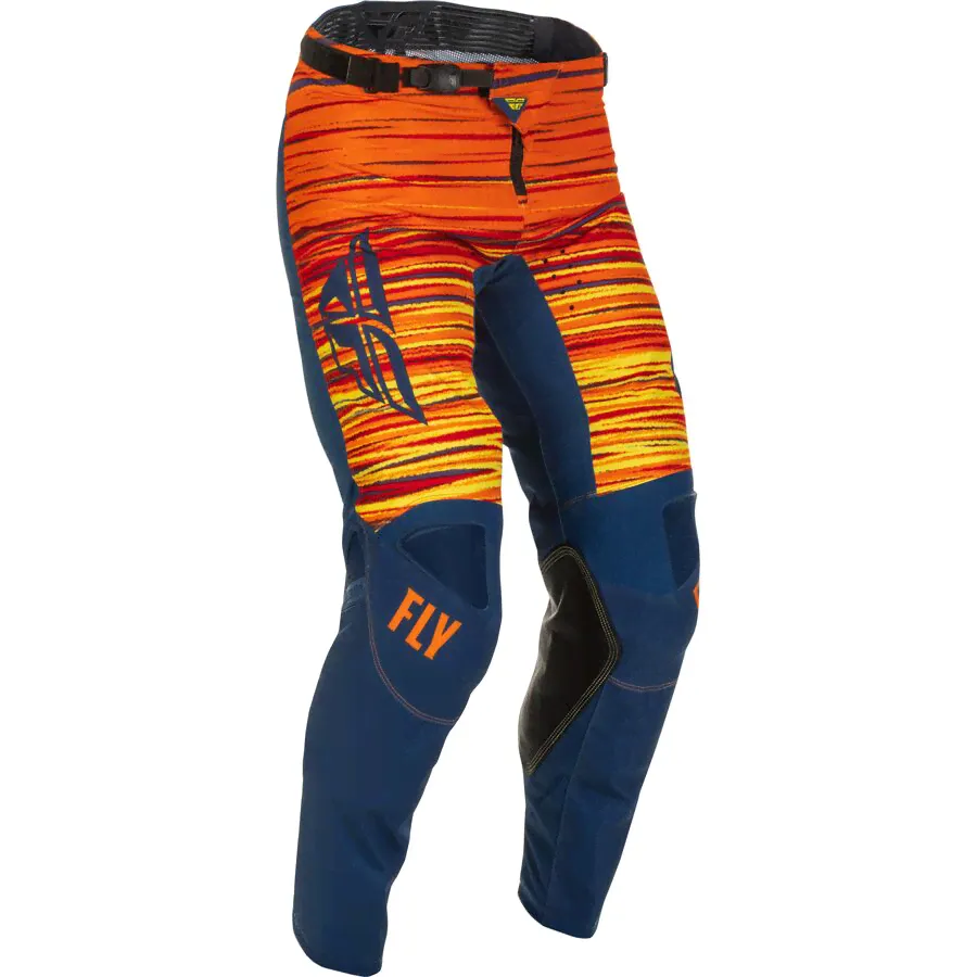 Штаны FLY RACING KINETIC WAVE Navy/Orange (2022)-0