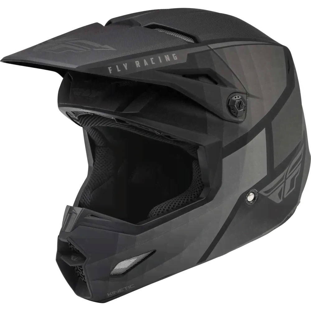Fly Racing Kinetic Drift Black/Charcoal шлем внедорожный-2