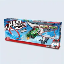 Автотрек с акулой "ROAD RACING", 2 машинки, 1 петля, арт. 349939, RR-TRK-101-R, Технопарк