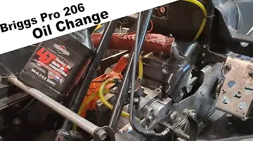 Briggs Pro 206 Snowmobile Oil Change