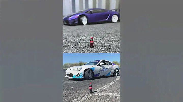 RC vs Real drift car: Bottle cap challenge! @scienceofdrifting