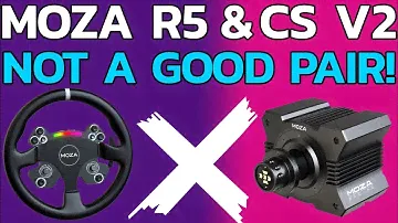 DON'T BUY this WHEEL for this WHEEL BASE! Why? Watch this VIDEO! SIM RACING Moza R5 CS V2