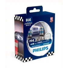 Набор галогеновых ламп Philips H4 12342RVS2 Racing Vision +150%