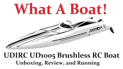 UDIRC UD1005 - 630mm Brushless RC Boat - Unboxing, Review and Running