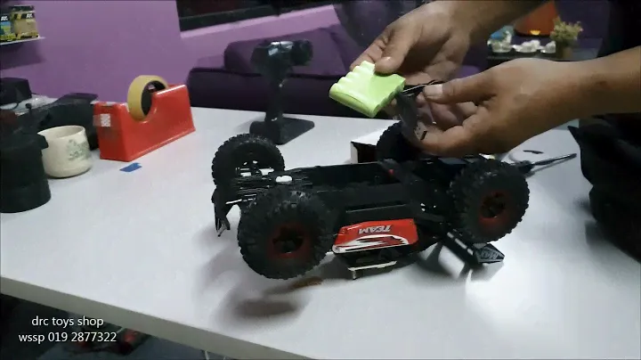 Unboxing and test speed king 1/14 cheap rc monster