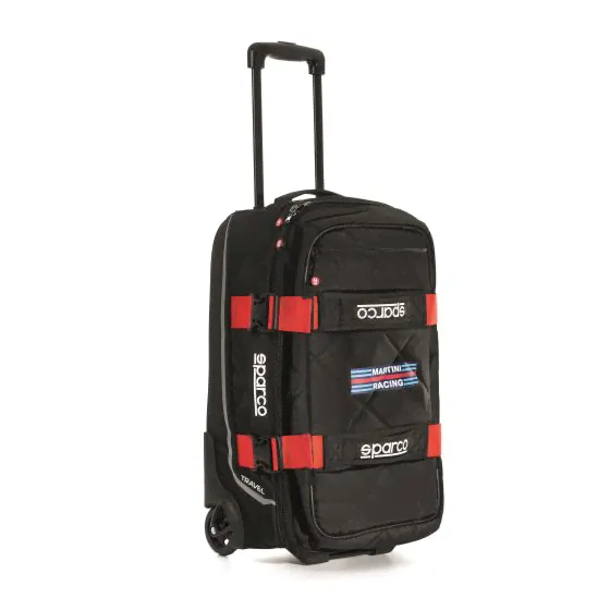 Sparco MARTINI RACING TRAVEL сумка дорожная на колесах (55Х35Х25 см.), черный/красный