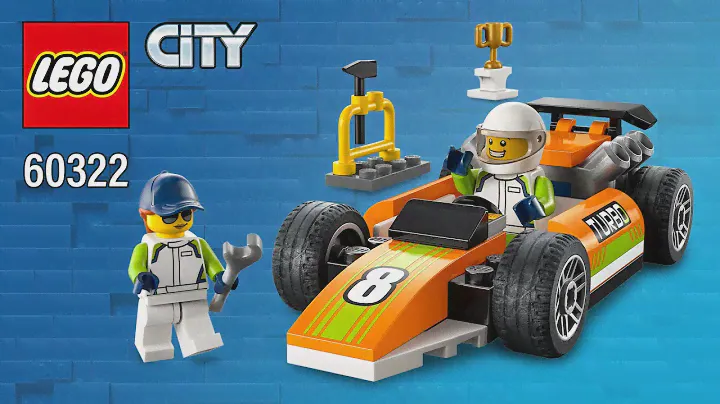 Гоночная машина LEGO® City (60322) [46 шт] Пошаговые инструкции по сборке | Лучший кирпичный строитель