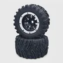 1 Комплект MX-07 2шт 188 мм Шины Колеса Шины 8752 8753 Для ZD Racing MX-07 MX07 MX 07 1/7 RC Замена Автомобиля Серебристый