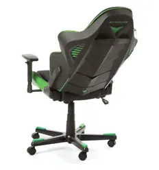 Игровое кресло DXRacer OH/RB1/NE Racing Series, экокожа, цвет черный/зеленый-0