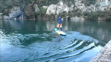 Test Sup Race GONFLABLE  Bamboostar BLUE Air 12'6'' 2014
