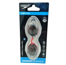 Speedo Competitive Vanquisher 2.0 Swimming goggles racing Red Unisex Mirrored