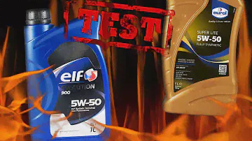 Elf Evolution 900 5W50 против Eurol Super Lite 5W50 Чистый тест 400°C