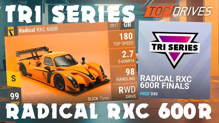 Top Drives Tri Series for Radical RXC 600R legendary prize car