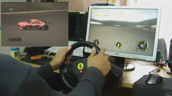 Drifting in GRID with Thrustmaster Ferrari GT Experience (2nd attempt)