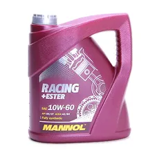 Масло моторное MANNOL MN RACING + ESTER 10W60 (синтетика + естеры) SN/CF 4 л.