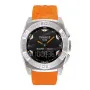 Ремешок для часов Tissot 23/20 мм, оранжевый, резиновый, интегрированный, без замка, RACING-TOUCH (T002.520)