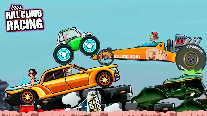 Мини МОНТАЖ Hill Climb Racing прохождение игры на андроид про машинки гонки и ТОП КОММЕНТАРИИ.