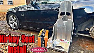 TWIN TURBO MUSTANG GETS KIRKEY RACING SEAT!!!!