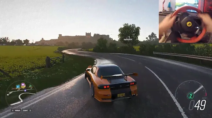 Forza Horizon 4 Drifting RX7 (Thrustmaster 458 Spider Steering Wheel) Gameplay