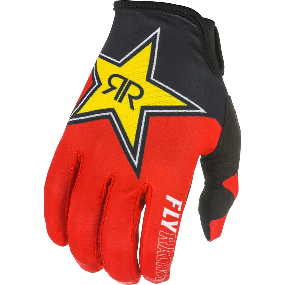 Fly Racing 2021 Lite Rockstar Black/Red/Yellow перчатки-1